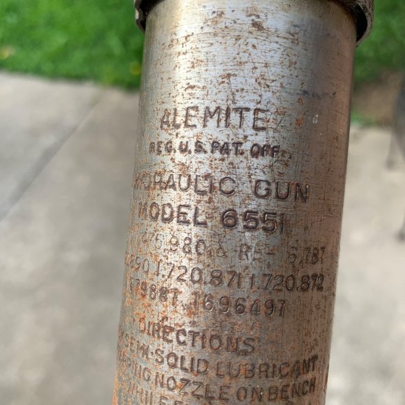 Vintage Alemite Hydraulic Lubricator Grease Gun - Picture 7 of 7